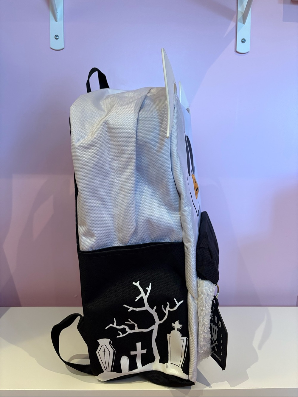 Disney Nightmare Before Christmas Zero Figural Fuzzy Backpack - Used Once 🖤🕷️ - Picture 6 of 12